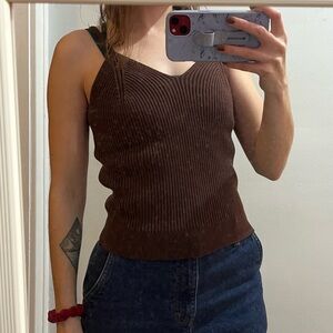 GAP Brown Knit Camisole Top